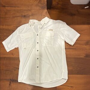 Magellan Outdoors Men's White Casual Button Down Shirt